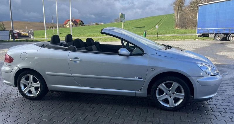 Peugeot 307 CC cena 9800 przebieg: 170000, rok produkcji 2004 z Mikołajki małe 742